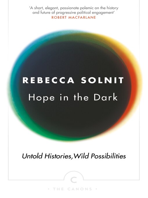 Title details for Hope in the Dark by Rebecca Solnit - Wait list